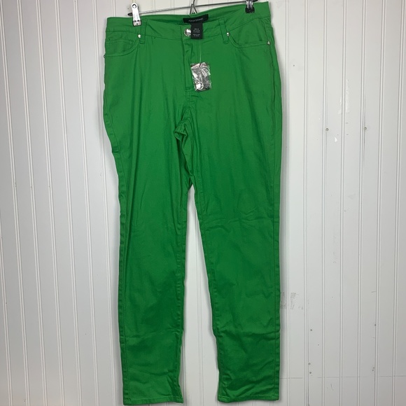 Ashley Stewart Denim - Ashley Stewart Leaf Green Skinny Pant/Jeggings
